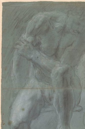 Seated male nude