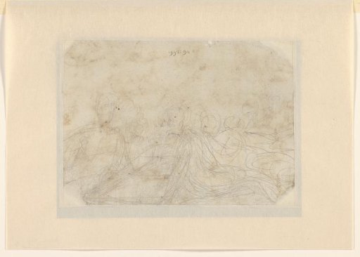Sketch of reclining figures
