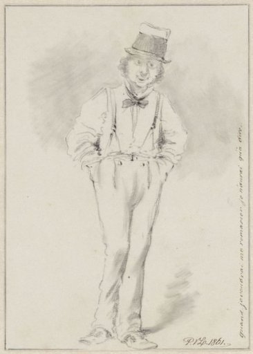 Caricature of a widower
