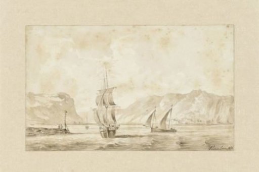 View of the water at a rocky coast (Italy?)