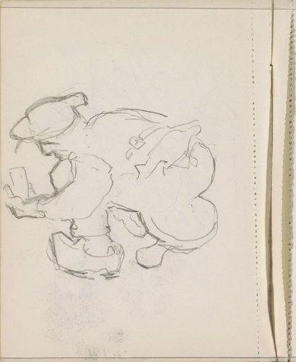 Kneeling Man in Clogs