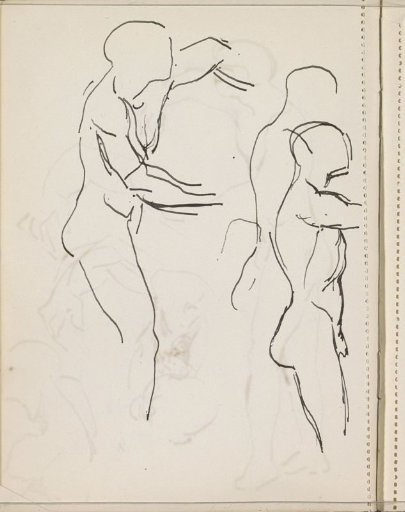 Standing nude men