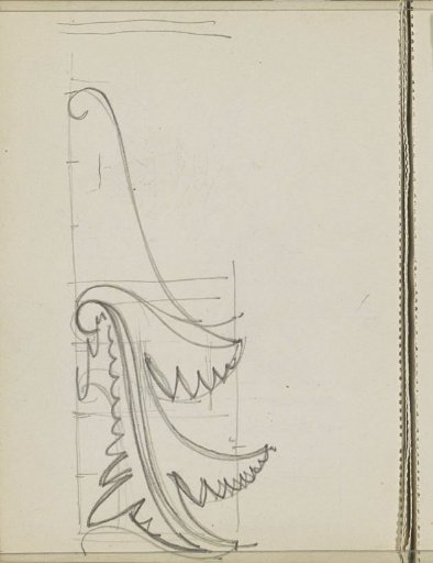 Ornament with leaf motif