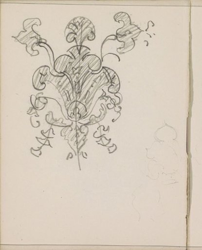 Ornament with plant motif