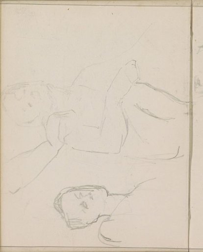 Crouching Woman and a Man's Head