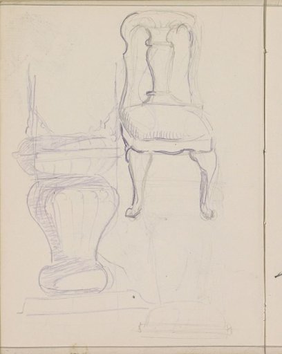 Chair and vases