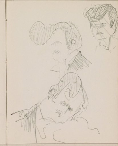 Head of a man with a crest