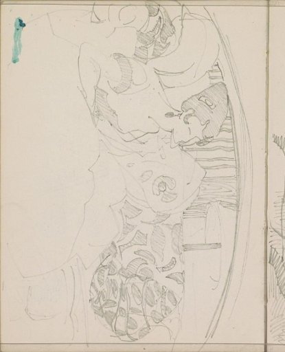Woman seated on a bench in an interior