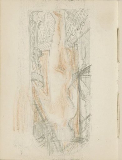 Back of a standing nude woman