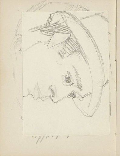 Head of a man with a hat