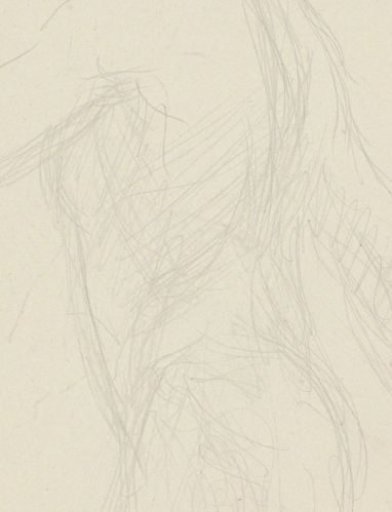 Upper body of a nude figure