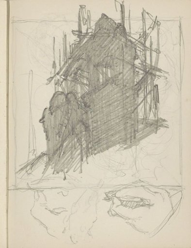Tower in the scaffolding