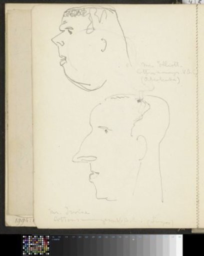 Portraits of Mr. Elliot and Mr. Irvine, managers in the cotton industry