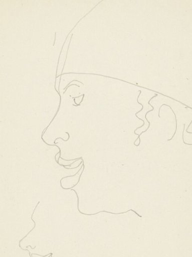 Head of a Smiling African with a Headpiece