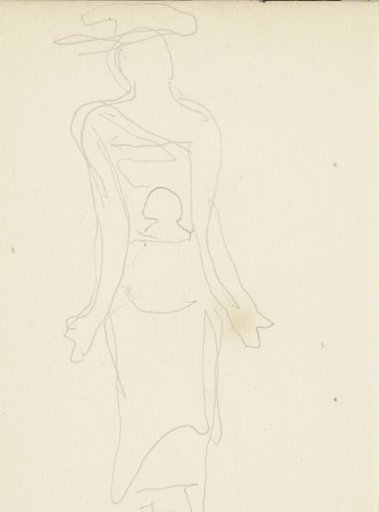 African Woman Carrying a Load on Her Head