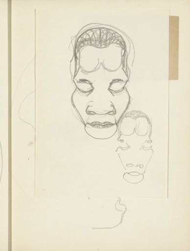 Heads of an African Man