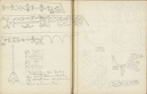 Decorative patterns, including animals
