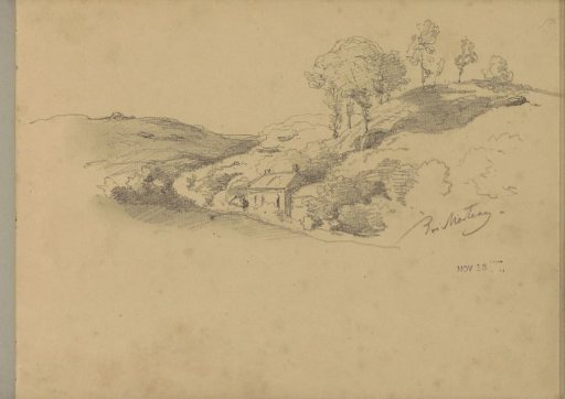 House in a landscape at Bois Marteau