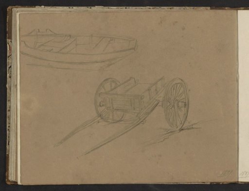 Rowboat and a handcart