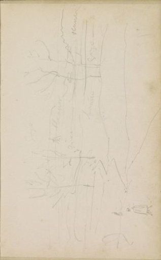 Landscape with trees and figures