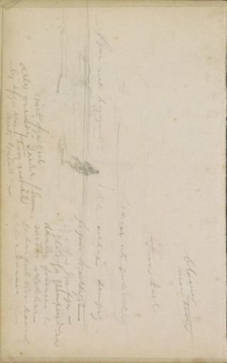 Flat landscape with a figure