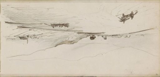 Mountain landscape with rowing boats on a lake
