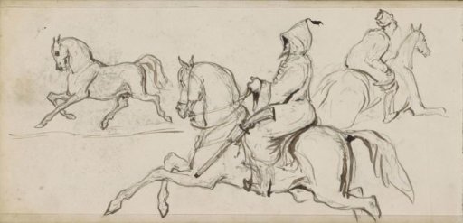 Horse and riders
