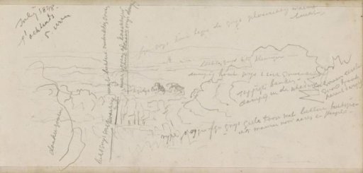 Hilly landscape with trees