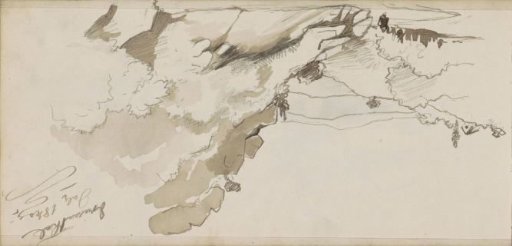 Landscape with a figure in a valley