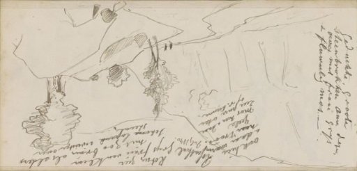 Figures on a path between the mountains in Rosenthal