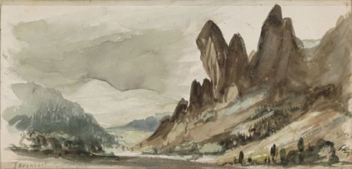 Mountain landscape in Thuringia