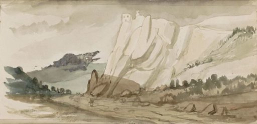 Mountain landscape with rocks