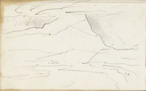 Landscape with mountains by the water