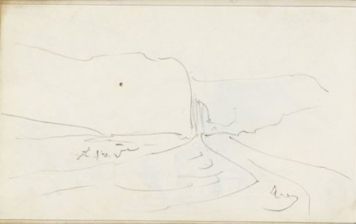 River landscape with mountains