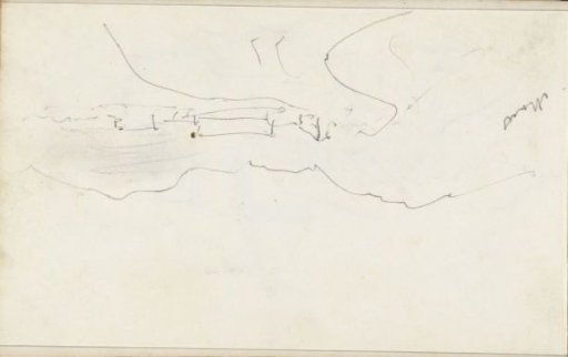 Hilly landscape with houses on the Meuse
