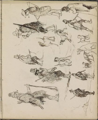Hunters with Guns and Dogs