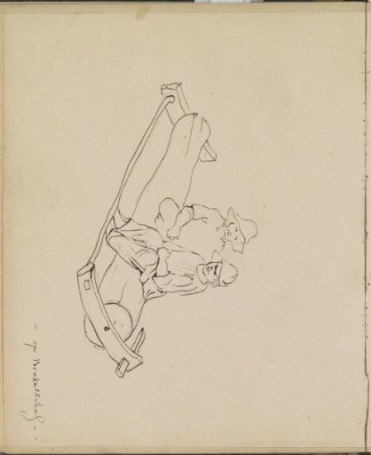 Two Children Sitting on a Tree Trunk
