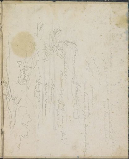 Landscape with a cloudy sky
