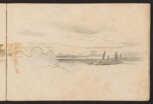 Flat landscape with a river