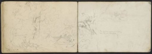 Landscape with Figures after a Painting by Barend Cornelis Koekkoek