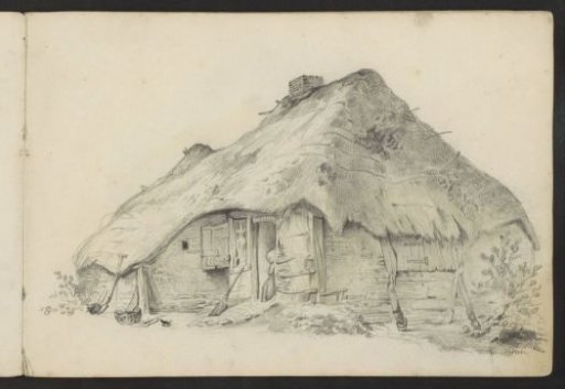 Farmhouse with a thatched roof