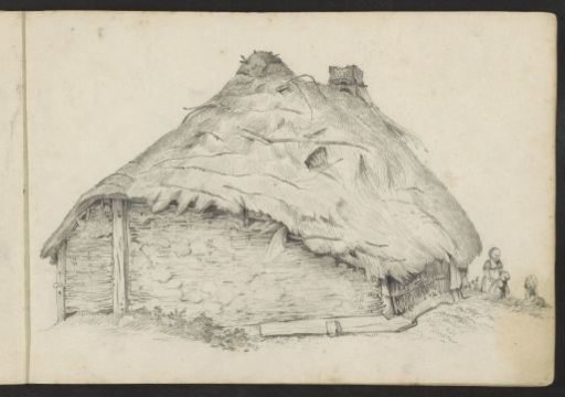 Farmhouse with a thatched roof