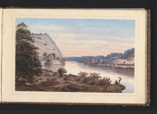 View of the wooded ground Berg en Dal from the Suriname River