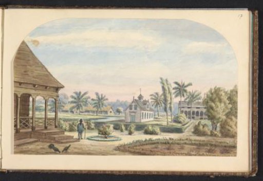 View of the sugar plantation Zorg en Hoop