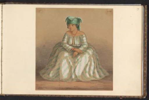 Young woman in koto