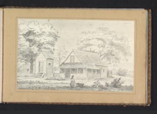 Slave quarters on the plantation Prosperité