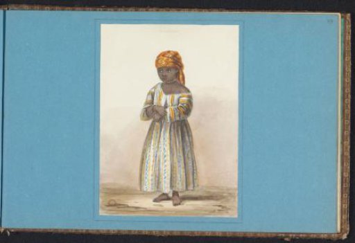 Portrait of Affie Anna Terzol, an enslaved girl