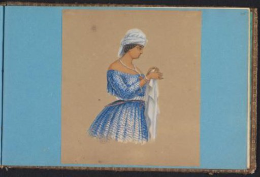 Woman in koto misi with handkerchief