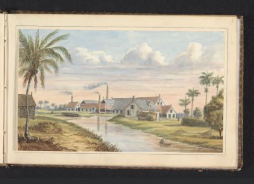 Sugar plantation Visserszorg on the Commewijne River