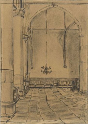 Interior of the church in Hoorn